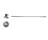 Toilet Supply Kit - Contemporary Lever Handle with 1/4 Turn Ceramic Disc Cartridge Valve (MT5120L-NL) - Straight, Flat Head Riser